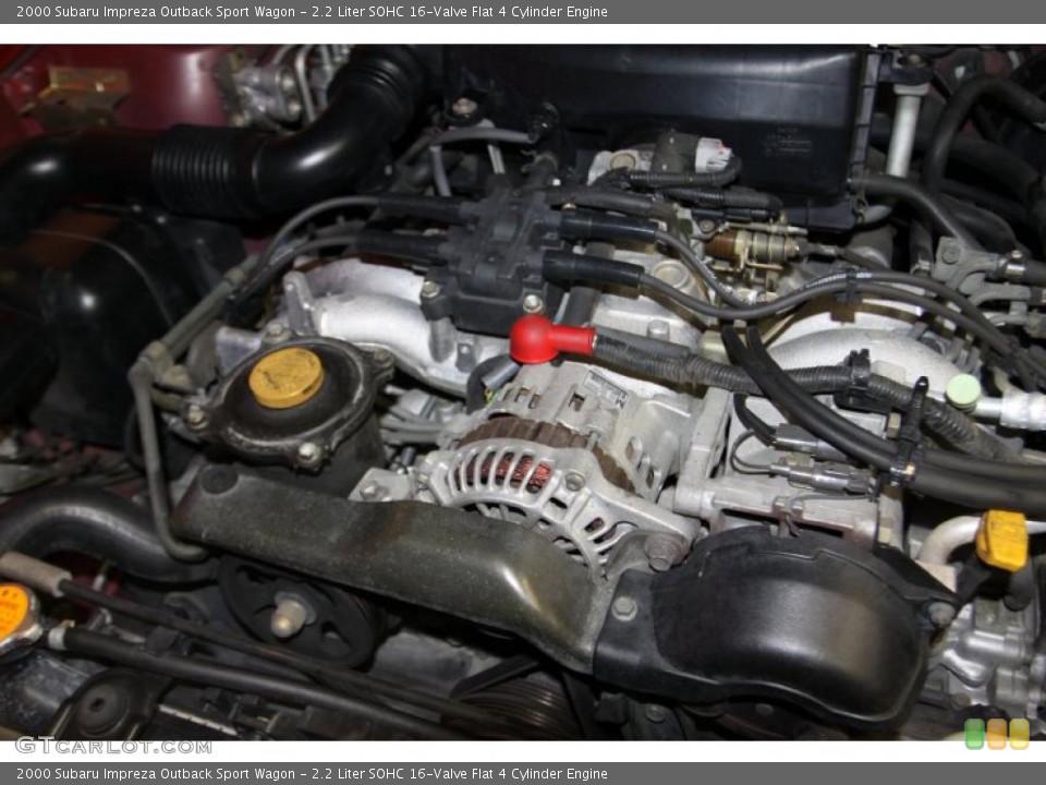 2.2 Liter SOHC 16-Valve Flat 4 Cylinder Engine for the 2000 Subaru Impreza #42224653