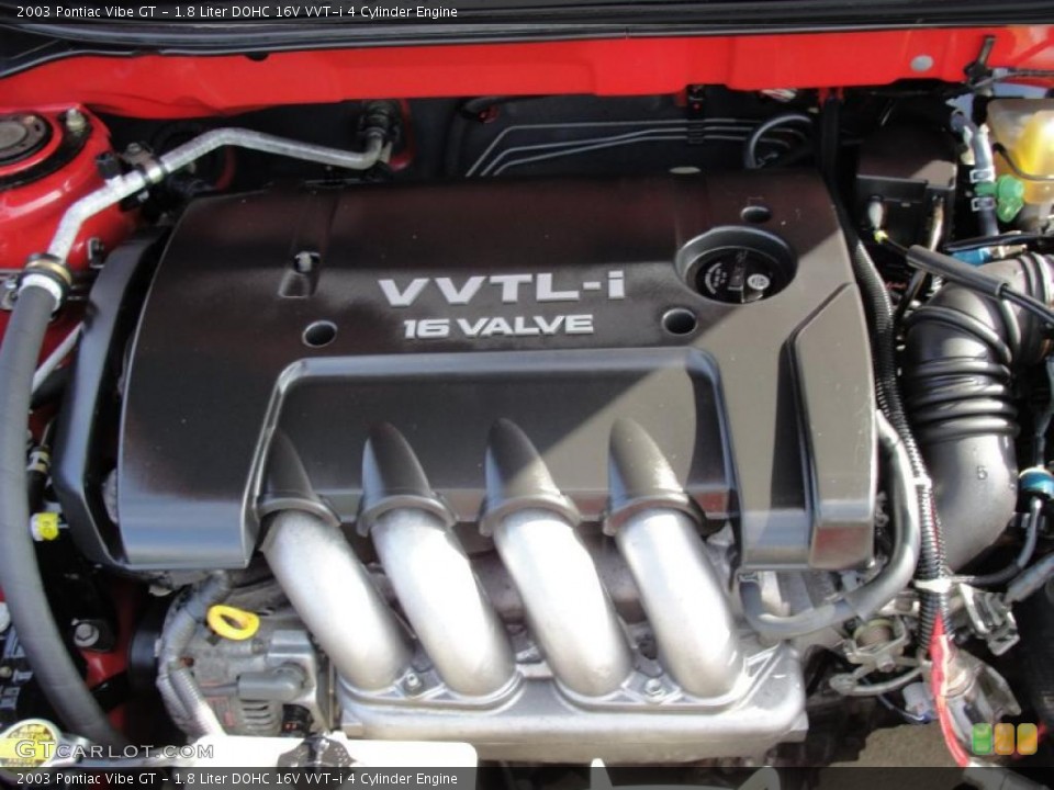 1.8 Liter DOHC 16V VVT-i 4 Cylinder Engine for the 2003 Pontiac Vibe #42234728