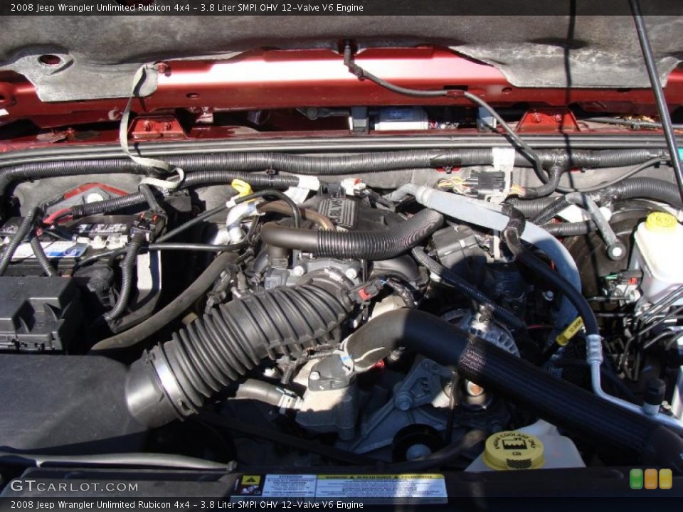 3.8 Liter SMPI OHV 12-Valve V6 Engine for the 2008 Jeep Wrangler Unlimited #42236040