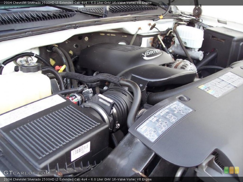6.0 Liter OHV 16-Valve Vortec V8 Engine for the 2004 Chevrolet Silverado 2500HD #42253247