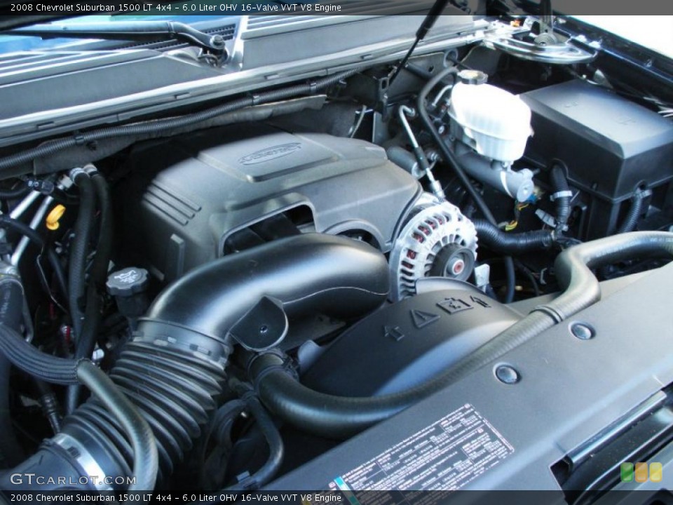 6.0 Liter OHV 16-Valve VVT V8 Engine for the 2008 Chevrolet Suburban #42274399