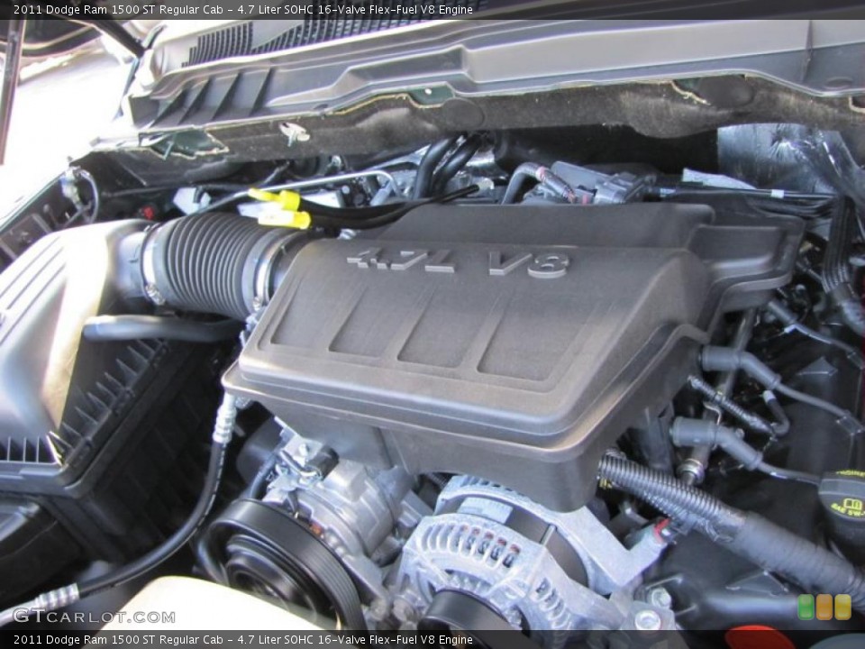 4.7 Liter SOHC 16-Valve Flex-Fuel V8 Engine for the 2011 Dodge Ram 1500 #42274643