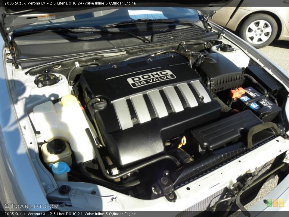 2.5 Liter DOHC 24-Valve Inline 6 Cylinder 2005 Suzuki Verona Engine