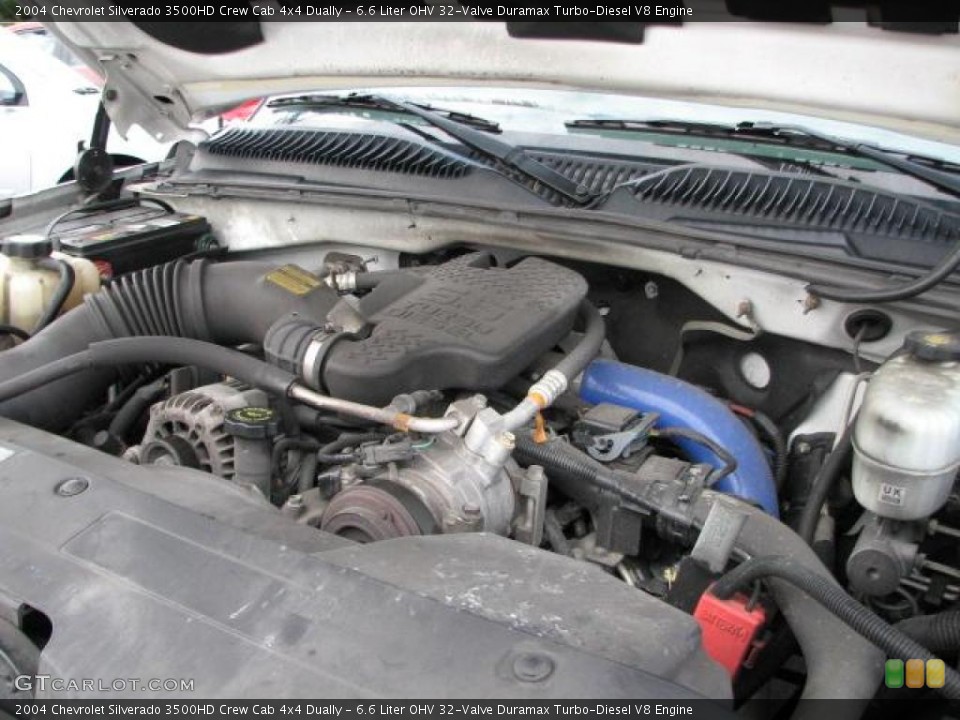 6.6 Liter OHV 32-Valve Duramax Turbo-Diesel V8 Engine for the 2004 Chevrolet Silverado 3500HD #42312180