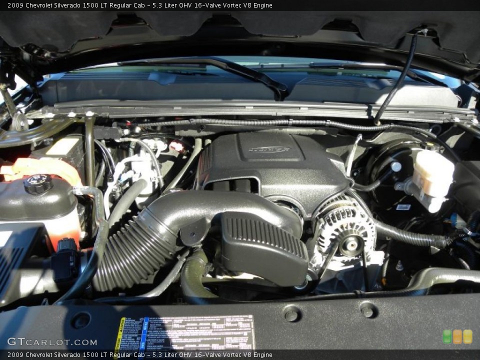5.3 Liter OHV 16-Valve Vortec V8 Engine for the 2009 Chevrolet Silverado 1500 #42328091