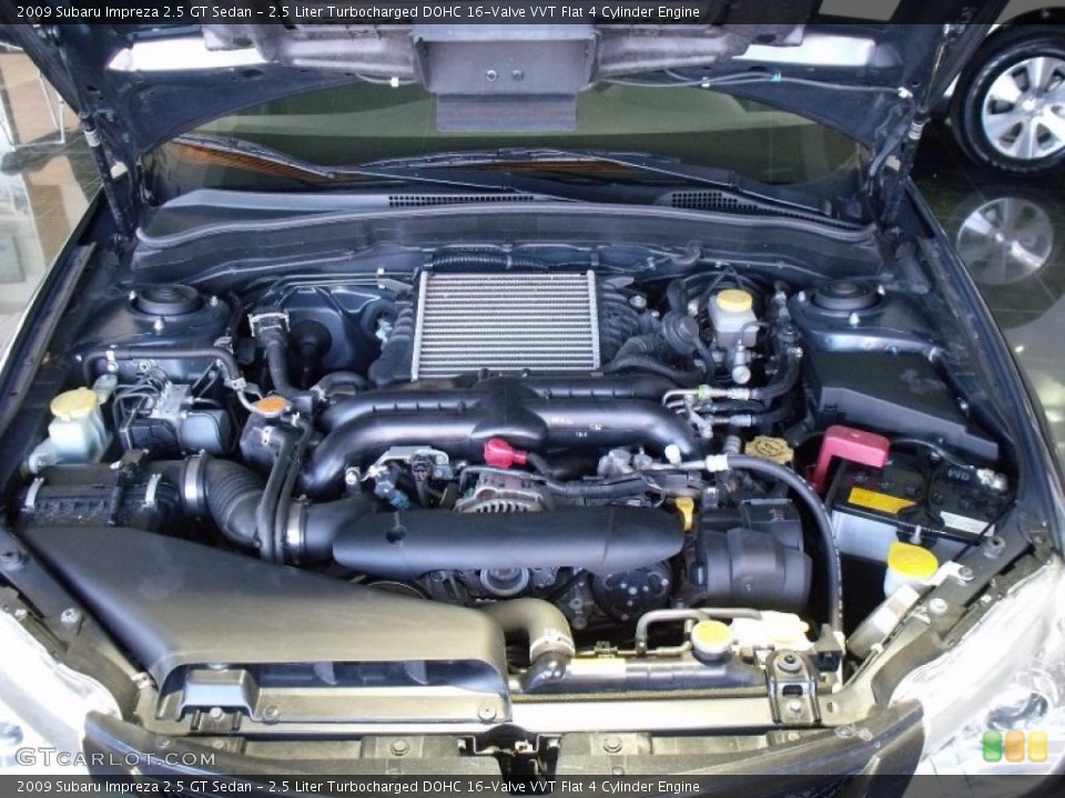 2.5 Liter Turbocharged DOHC 16-Valve VVT Flat 4 Cylinder Engine for the 2009 Subaru Impreza #42347304