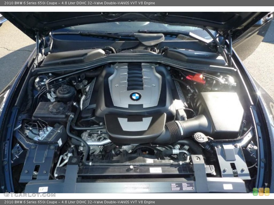 4.8 Liter DOHC 32-Valve Double-VANOS VVT V8 Engine for the 2010 BMW 6 Series #42360273