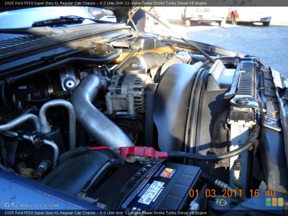 6.0 Liter OHV 32-Valve Power Stroke Turbo Diesel V8 Engine for the 2005 Ford F550 Super Duty #42364686