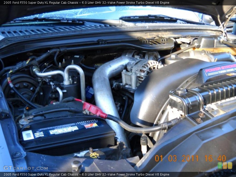 6.0 Liter OHV 32-Valve Power Stroke Turbo Diesel V8 Engine for the 2005 Ford F550 Super Duty #42364698