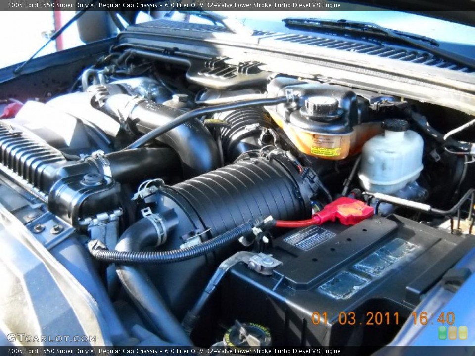 6.0 Liter OHV 32-Valve Power Stroke Turbo Diesel V8 Engine for the 2005 Ford F550 Super Duty #42364722
