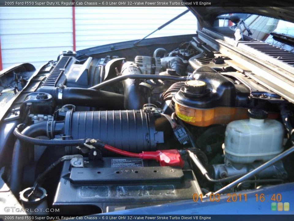 6.0 Liter OHV 32-Valve Power Stroke Turbo Diesel V8 Engine for the 2005 Ford F550 Super Duty #42364734