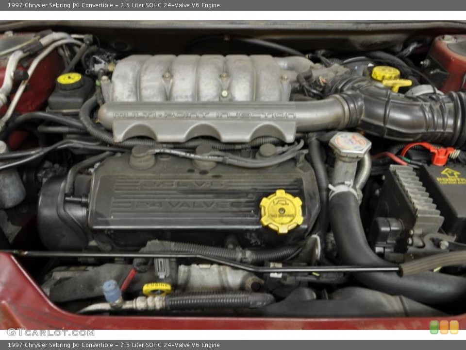 2.5 Liter SOHC 24-Valve V6 Engine for the 1997 Chrysler Sebring #42365508