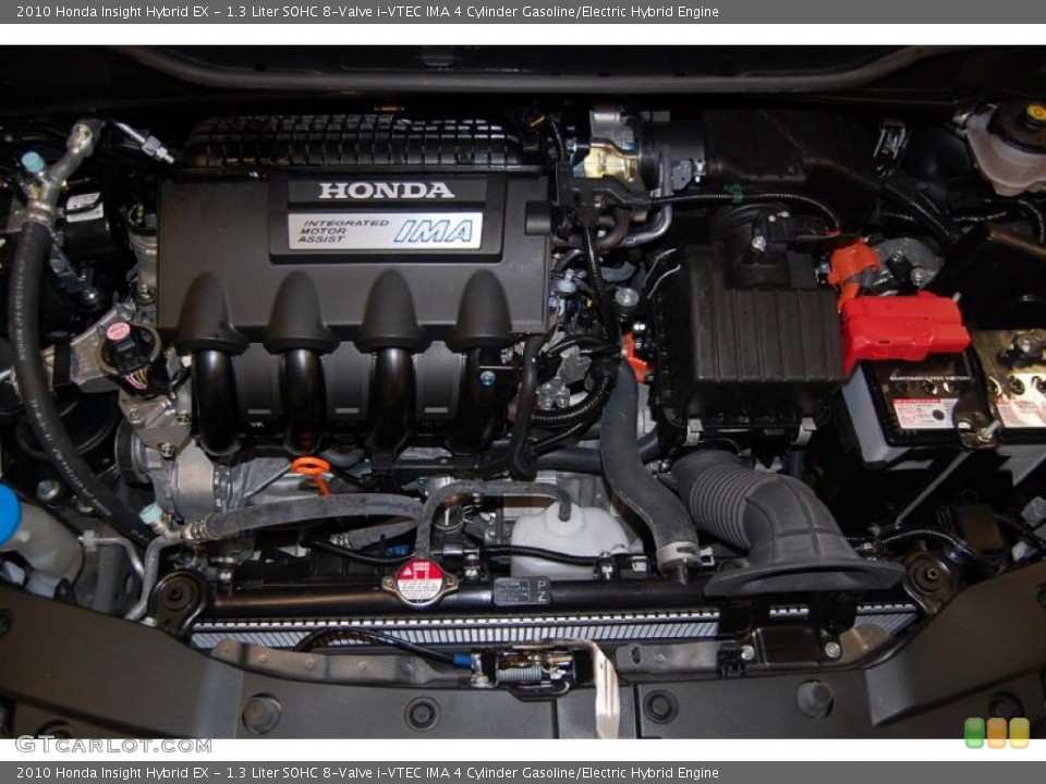 1.3 Liter SOHC 8-Valve i-VTEC IMA 4 Cylinder Gasoline/Electric Hybrid Engine for the 2010 Honda Insight #42376759
