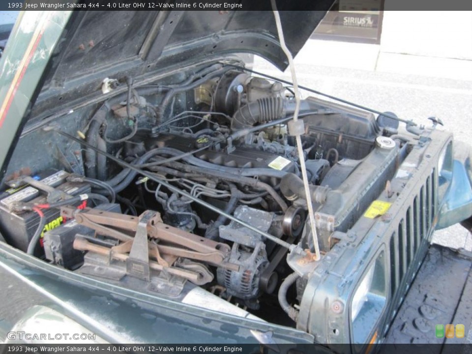 4.0 Liter OHV 12-Valve Inline 6 Cylinder 1993 Jeep Wrangler Engine