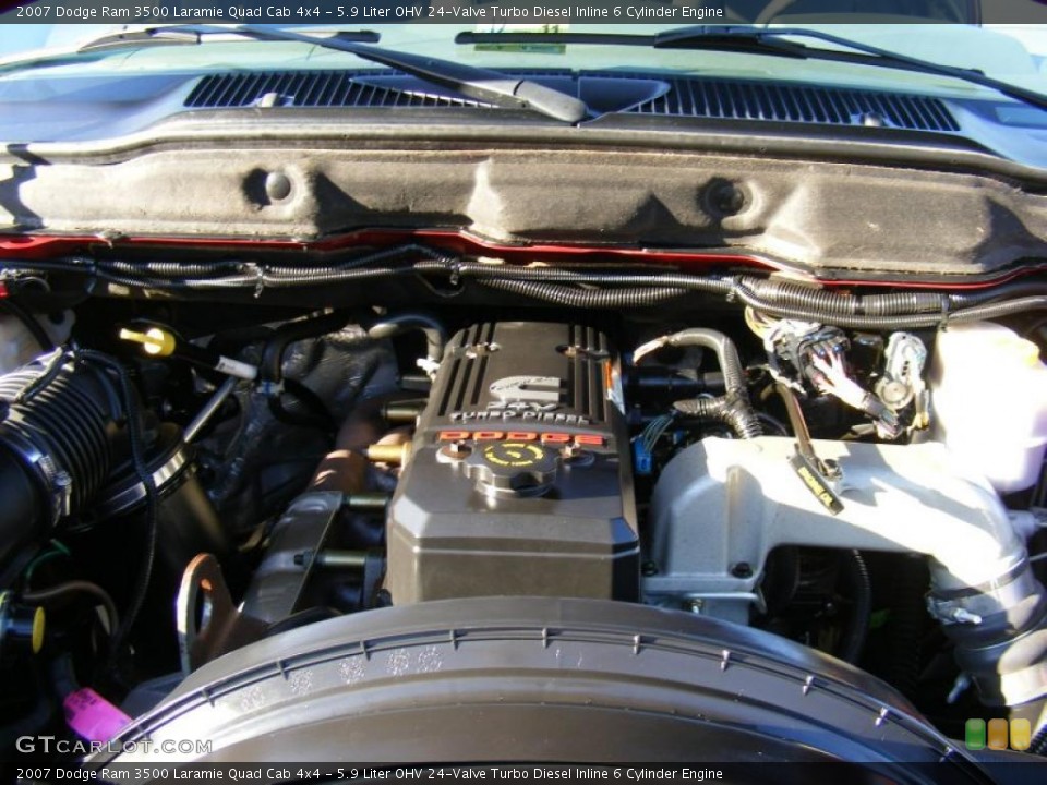 5.9 Liter OHV 24-Valve Turbo Diesel Inline 6 Cylinder Engine for the 2007 Dodge Ram 3500 #42384915