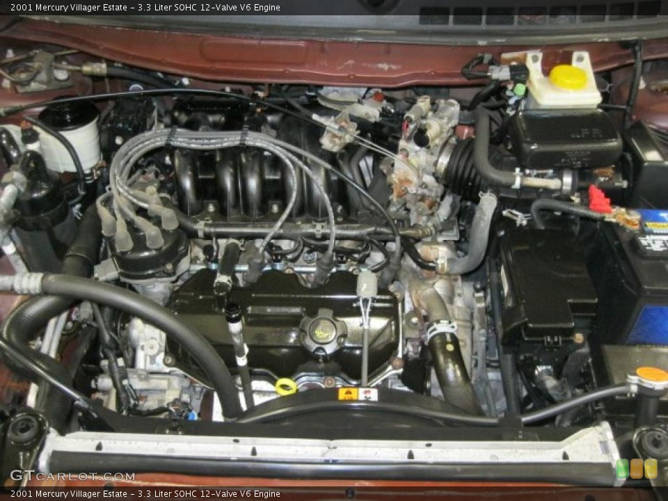 3.3 Liter SOHC 12-Valve V6 Engine for the 2001 Mercury Villager #42388567