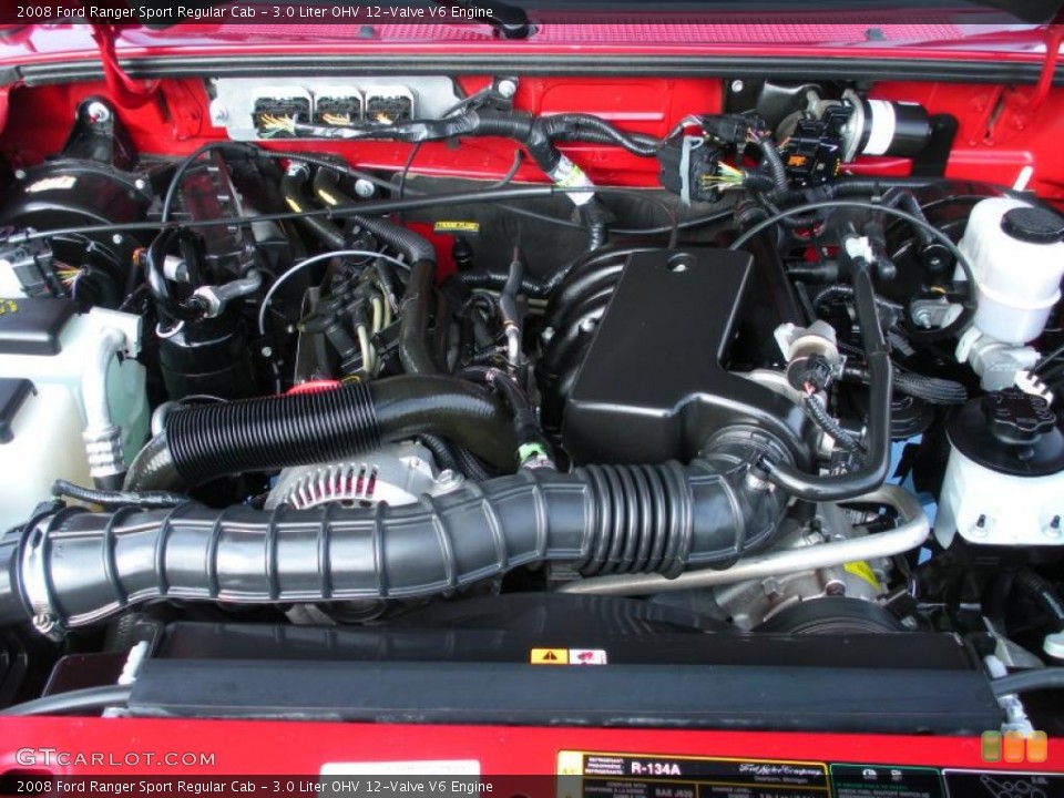 3.0 Liter OHV 12-Valve V6 2008 Ford Ranger Engine