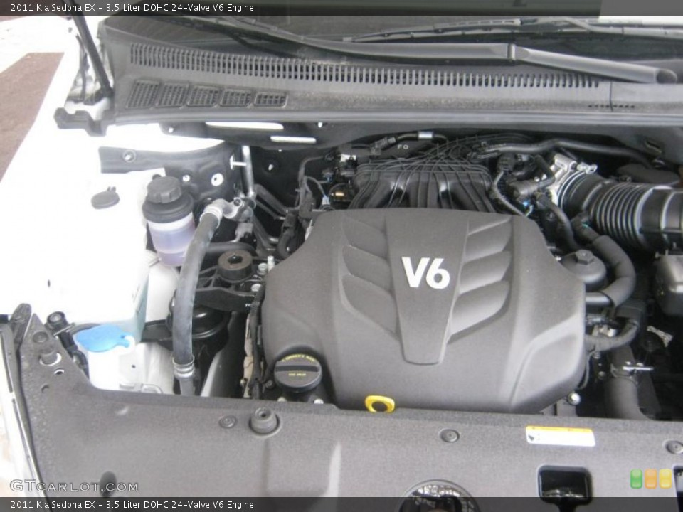 3.5 Liter DOHC 24-Valve V6 2011 Kia Sedona Engine