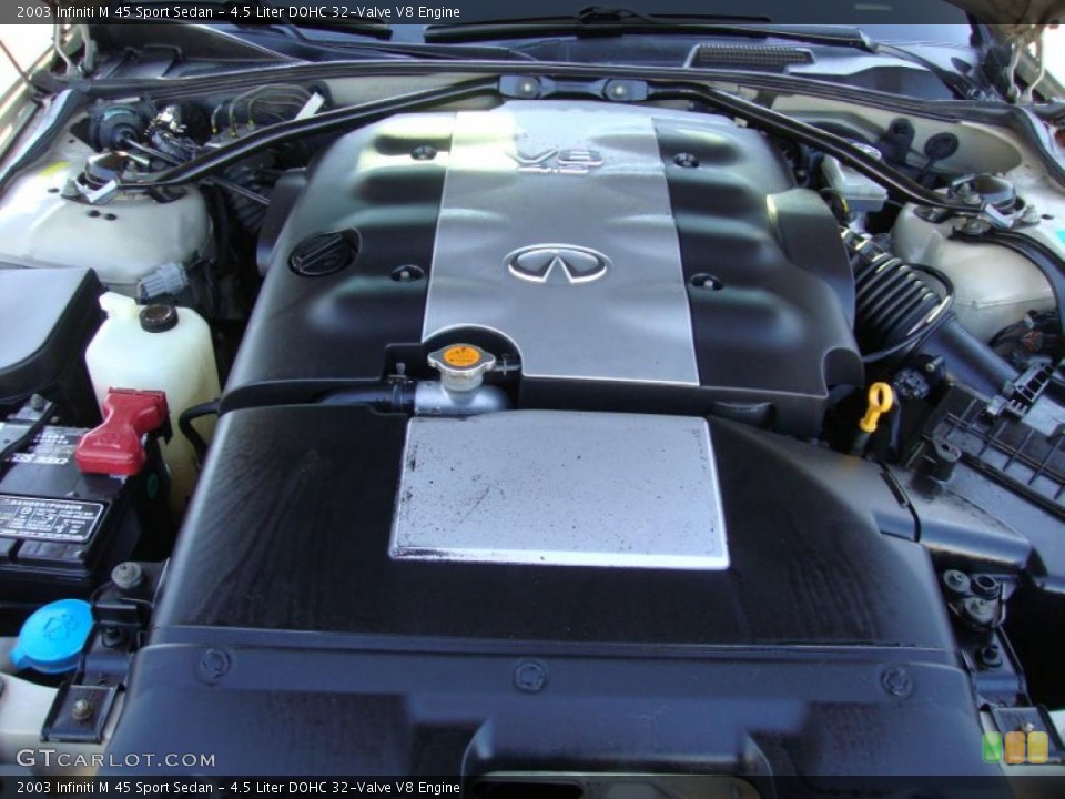 4.5 Liter DOHC 32-Valve V8 2003 Infiniti M Engine