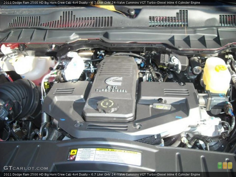 6.7 Liter OHV 24-Valve Cummins VGT Turbo-Diesel Inline 6 Cylinder Engine for the 2011 Dodge Ram 2500 HD #42412920