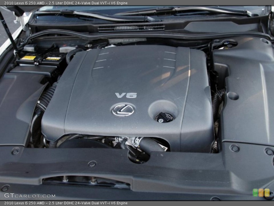 2.5 Liter DOHC 24-Valve Dual VVT-i V6 Engine for the 2010 Lexus IS #42425568