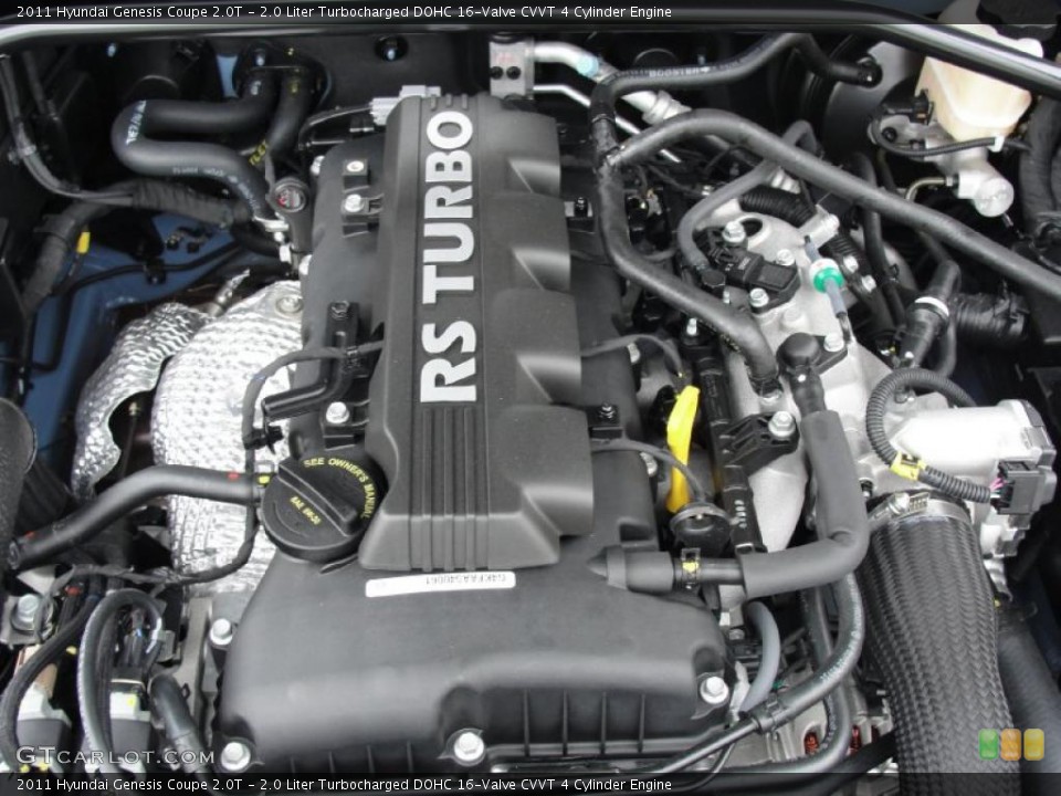 2.0 Liter Turbocharged DOHC 16-Valve CVVT 4 Cylinder Engine for the 2011 Hyundai Genesis Coupe #42431016