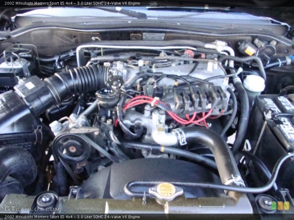 3.0 Liter SOHC 24-Valve V6 Engine for the 2002 Mitsubishi Montero Sport #42452775