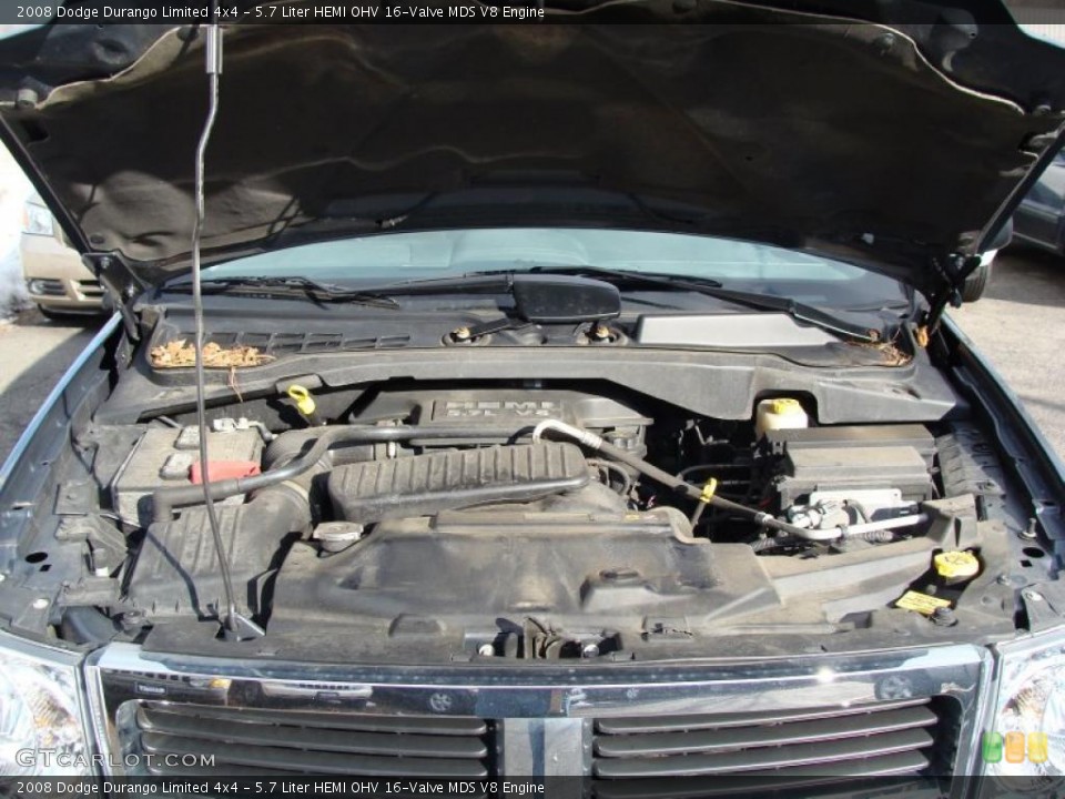 5.7 Liter HEMI OHV 16-Valve MDS V8 2008 Dodge Durango Engine