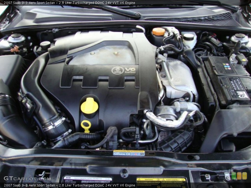 2.8 Liter Turbocharged DOHC 24V VVT V6 Engine for the 2007 Saab 9-3 #42458513