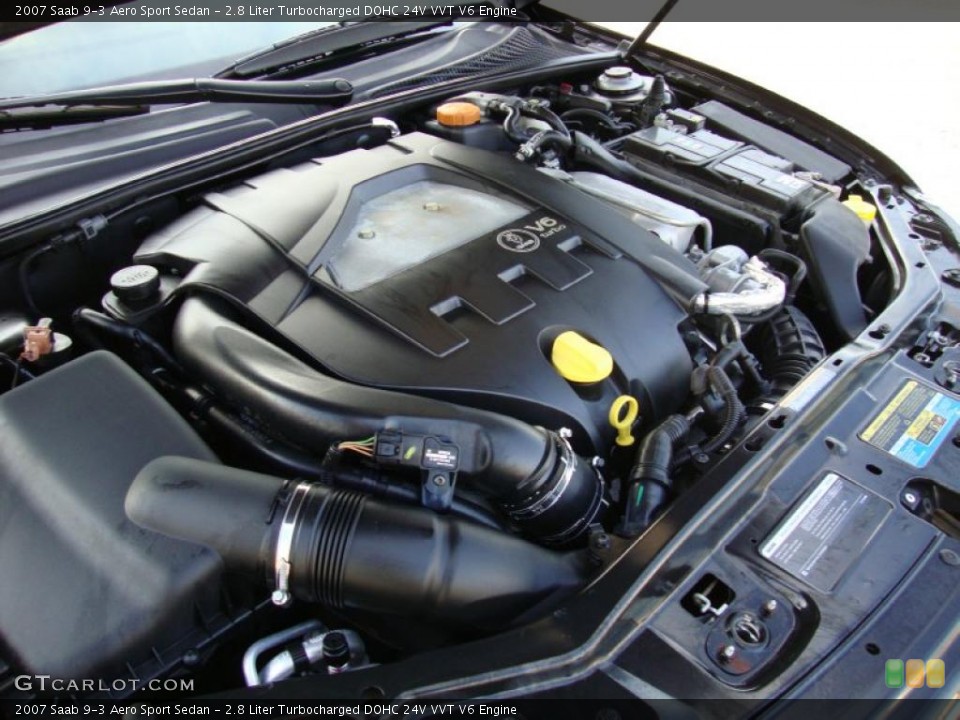 2.8 Liter Turbocharged DOHC 24V VVT V6 Engine for the 2007 Saab 9-3 #42458547