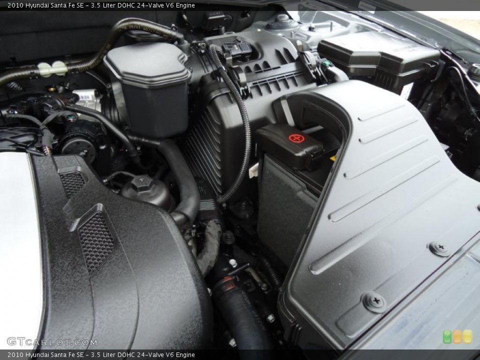 3.5 Liter DOHC 24-Valve V6 Engine for the 2010 Hyundai Santa Fe #42471344