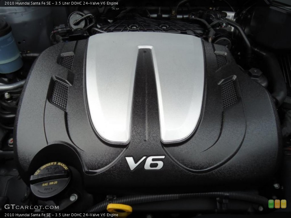 3.5 Liter DOHC 24-Valve V6 Engine for the 2010 Hyundai Santa Fe #42471380