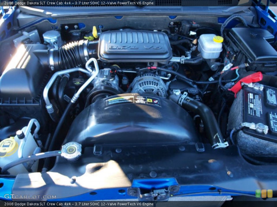 3.7 Liter SOHC 12-Valve PowerTech V6 Engine for the 2008 Dodge Dakota #42471868