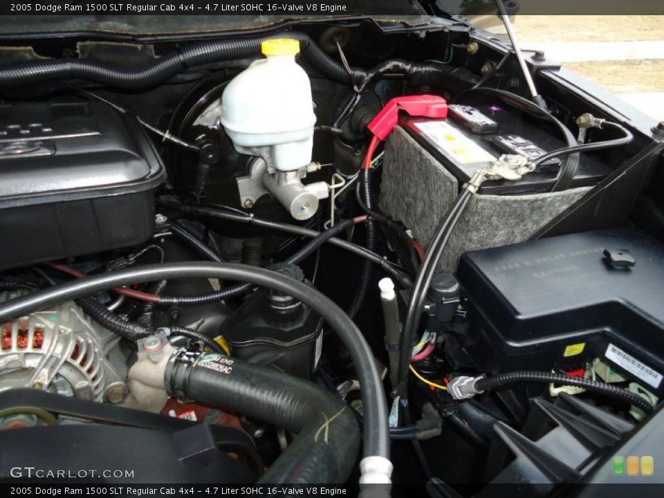 4.7 Liter SOHC 16-Valve V8 Engine for the 2005 Dodge Ram 1500 #42472412