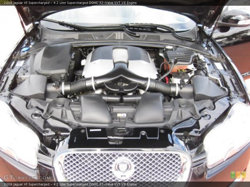 4.2 Liter Supercharged DOHC 32-Valve VVT V8 Engine for the 2009 Jaguar XF #42476320