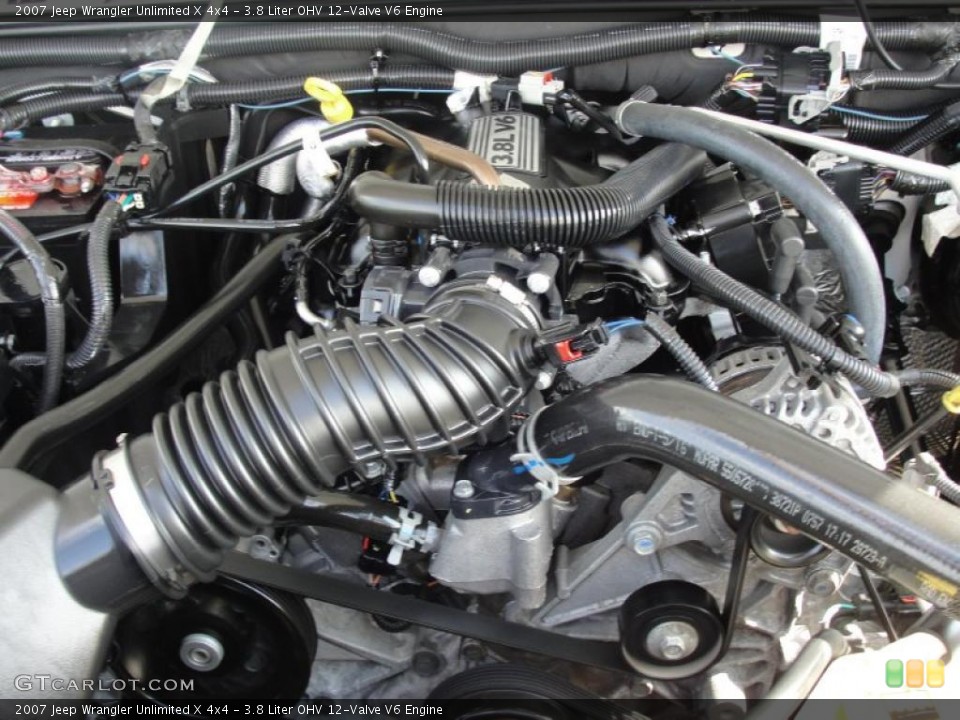 3.8 Liter OHV 12-Valve V6 Engine for the 2007 Jeep Wrangler Unlimited #42506099