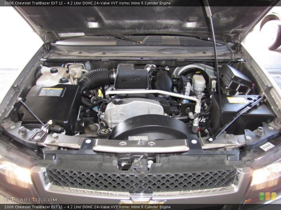 4.2 Liter DOHC 24-Valve VVT Vortec Inline 6 Cylinder 2006 Chevrolet TrailBlazer Engine