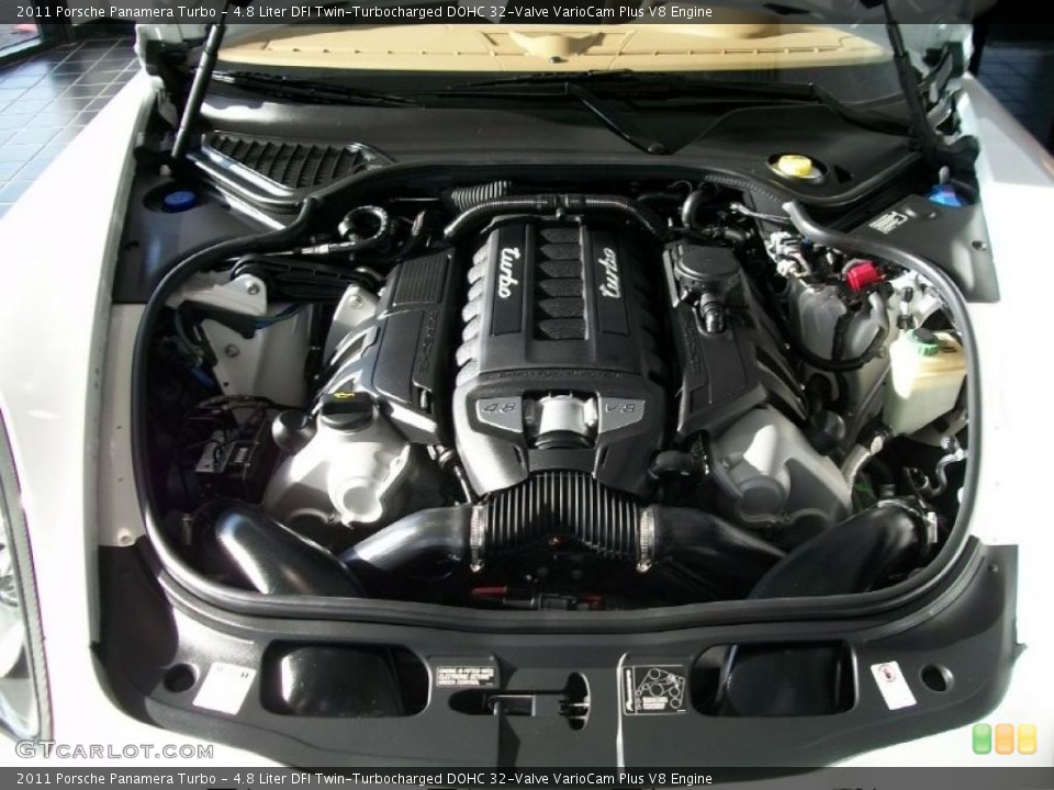 4.8 Liter DFI Twin-Turbocharged DOHC 32-Valve VarioCam Plus V8 Engine for the 2011 Porsche Panamera #42524665