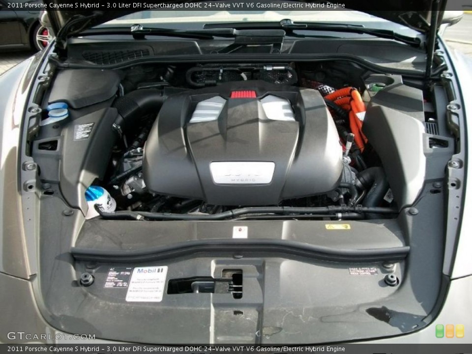 3.0 Liter DFI Supercharged DOHC 24-Valve VVT V6 Gasoline/Electric Hybrid Engine for the 2011 Porsche Cayenne #42527949