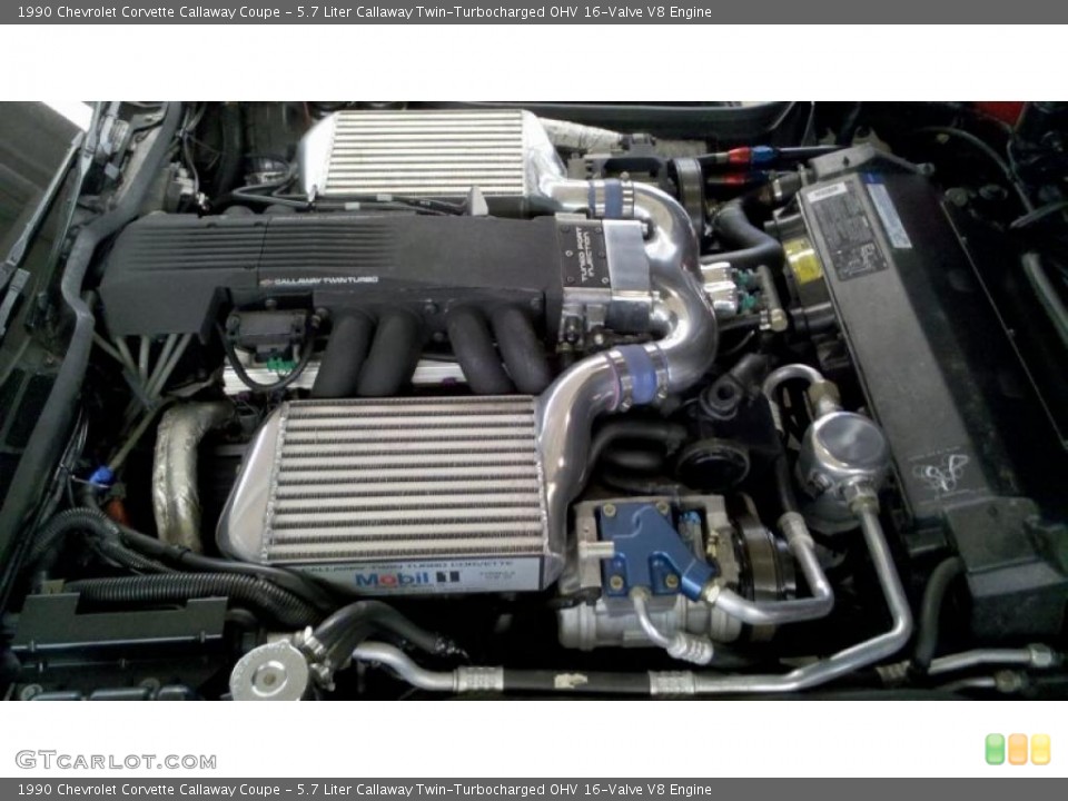 5.7 Liter Callaway Twin-Turbocharged OHV 16-Valve V8 Engine for the 1990 Chevrolet Corvette #42542149