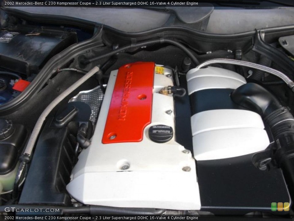 2.3 Liter Supercharged DOHC 16-Valve 4 Cylinder Engine for the 2002 Mercedes-Benz C #42543969
