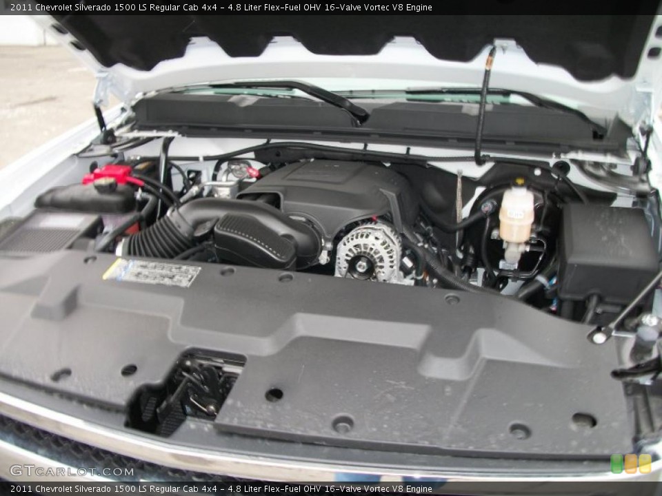 4.8 Liter Flex-Fuel OHV 16-Valve Vortec V8 Engine for the 2011 Chevrolet Silverado 1500 #42559245