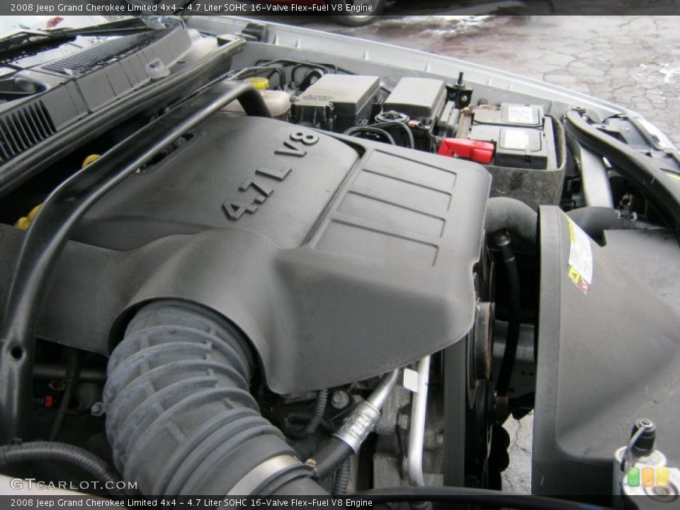 4.7 Liter SOHC 16-Valve Flex-Fuel V8 Engine for the 2008 Jeep Grand Cherokee #42561701