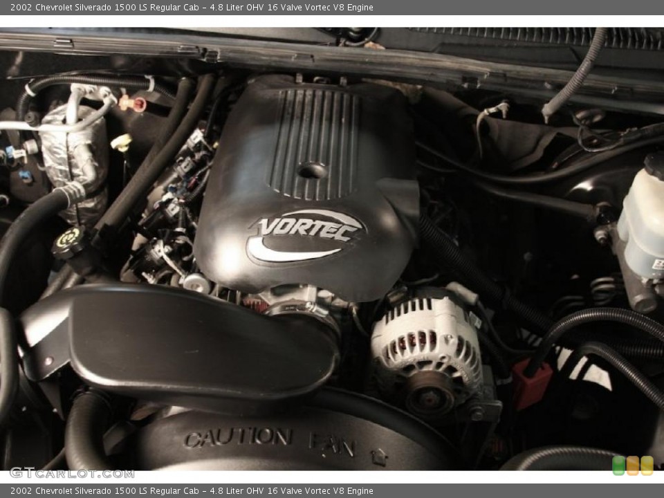 4.8 Liter OHV 16 Valve Vortec V8 Engine for the 2002 Chevrolet Silverado 1500 #42595584