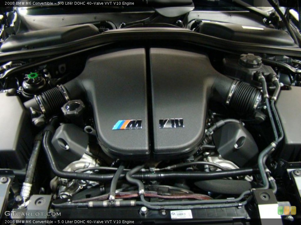 5.0 Liter DOHC 40-Valve VVT V10 Engine for the 2008 BMW M6 #42599216