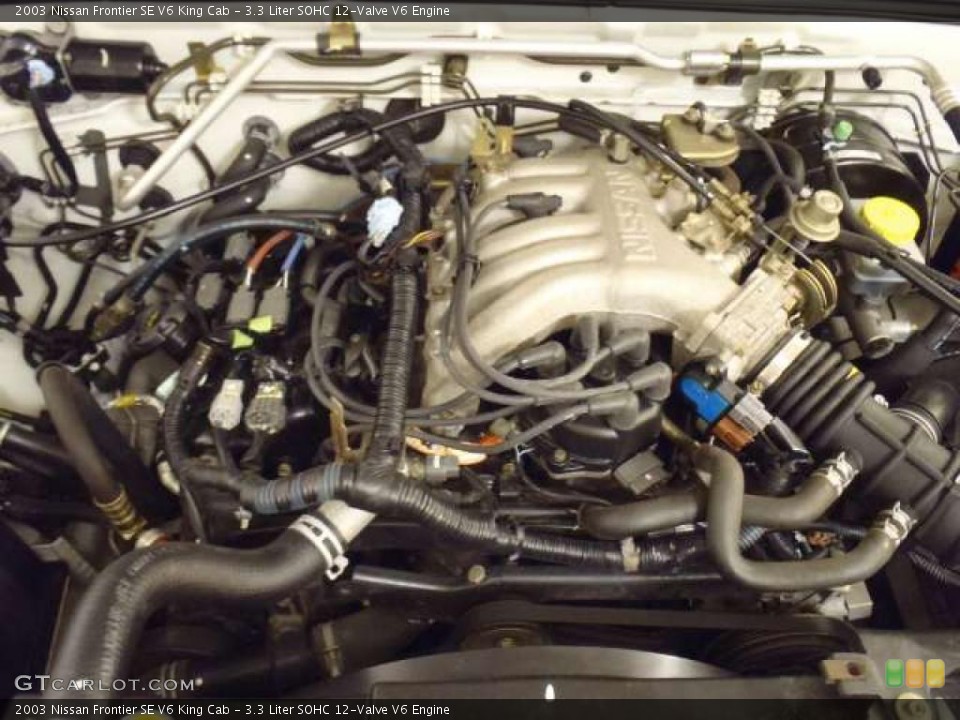 3.3 Liter SOHC 12-Valve V6 2003 Nissan Frontier Engine