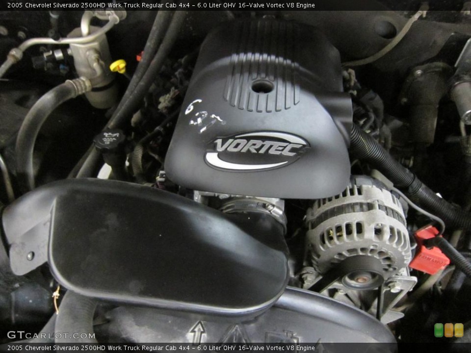 6.0 Liter OHV 16-Valve Vortec V8 Engine for the 2005 Chevrolet Silverado 2500HD #42600624