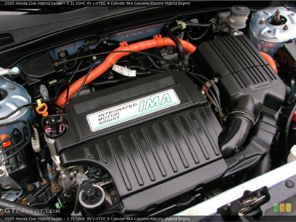 1.3L SOHC 8V i-VTEC 4 Cylinder IMA Gasoline/Electric Hybrid Engine for the 2005 Honda Civic #42607435