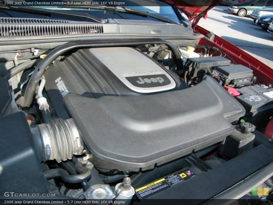 5.7 Liter HEMI OHV 16V V8 2006 Jeep Grand Cherokee Engine