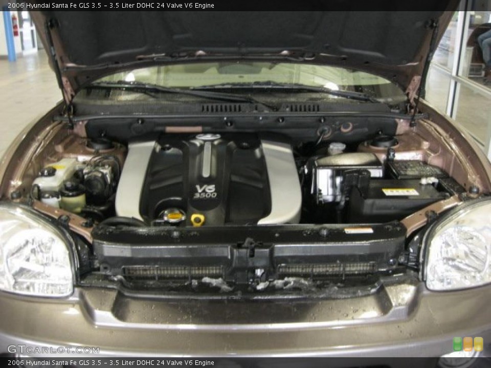 3.5 Liter DOHC 24 Valve V6 Engine for the 2006 Hyundai Santa Fe #42613591